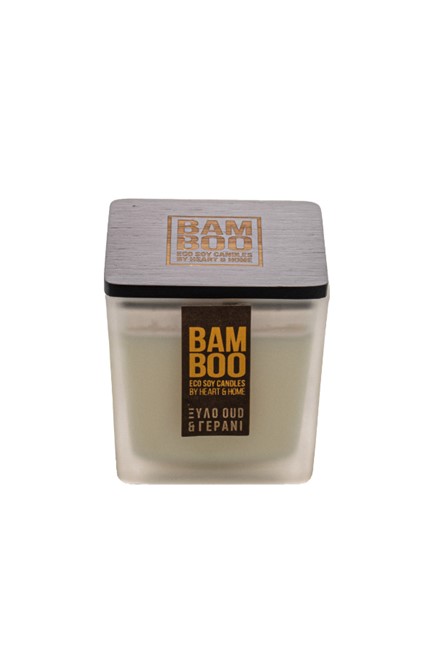 ΚΕΡΙ ΑΡΩΜΑΤΙΚΟ HEART & HOME BAMBOO 210ΓΡ.-ΞΥΛΟ OUD ΚΑΙ ΓΕΡΑΝΙ