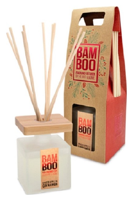 ΑΡΩΜΑΤΙΚΟ ΧΩΡΟΥ HEART & HOME BAMBOO 80ΓΡ.ΜΕ ΣΤΙΚ-ΠΙΚΑΝΤΙΚΟ ΜΗΛΟ ΚΑΙ ΚΑΝΕΛΑ