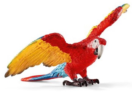 ΦΙΓΟΥΡΑ SCHLEICH ΠΑΠΑΓΑΛΟΣ MACAW ΚΟΚΚΙΝΟΣ