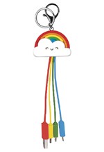 ΚΑΛΩΔΙΟ ΦΟΡΤΙΣΗΣ LEGAMI ΣΕΤ 4 ΤΕΜ.USB-TYPE C-MICRO USB+LIGHTNING UCC0006 RAINBOW