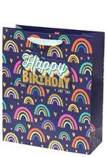 ΤΣΑΝΤΑ ΔΩΡΟΥ LARGE LEGAMI GB0603 HAPPY BIRTHDAY RAINBOW