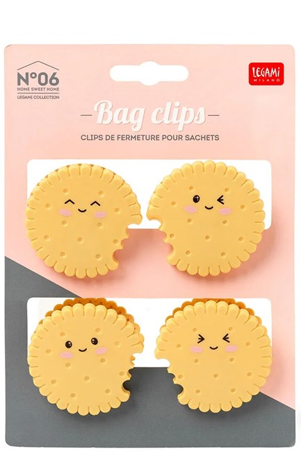 BAG CLIPS ΣΕΤ 4ΤΕΜ.LEGAMI CLIP0003 COOKIE