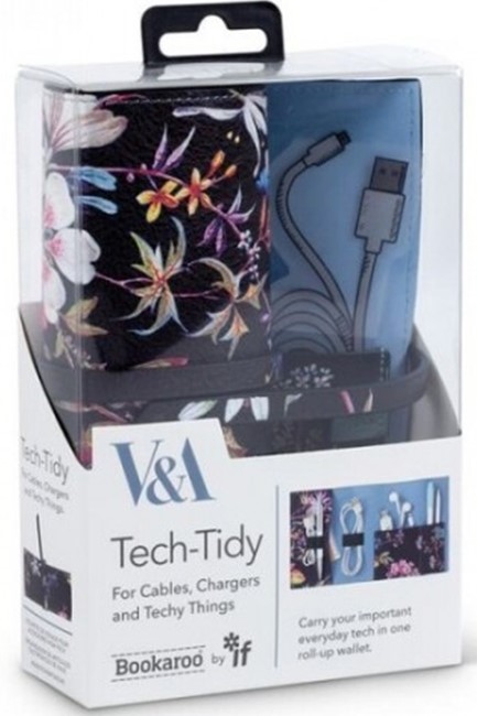 ΘΗΚΗ ΑΞΕΣΟΥΑΡ GADGETS BOOKAROO V&A TECH TIDY KILBURN BLACK FLORAL