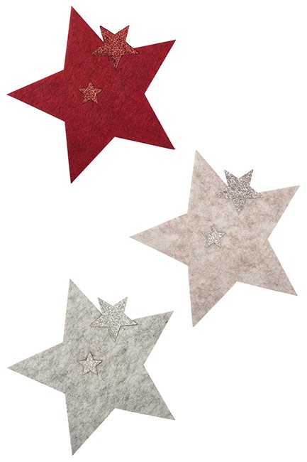 ΣΟΥΒΕΡ ΑΠΟ ΤΣΟΧΑ XMAS MOSES GLITTER STARS M16708