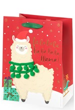 ΤΣΑΝΤΑ ΔΩΡΟΥ XMAS MEDIUM LEGAMI GB0634 LLAMA