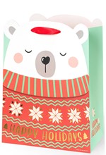 ΤΣΑΝΤΑ ΔΩΡΟΥ XMAS MEDIUM LEGAMI GB0636 POLAR BEAR