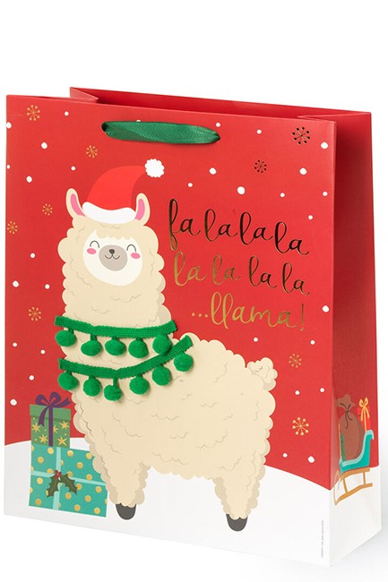 ΤΣΑΝΤΑ ΔΩΡΟΥ XMAS LARGE LEGAMI GB0639 LLAMA