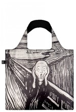 ΤΣΑΝΤΑ ΓΙΑ ΨΩΝΙΑ LOQI ARTIST-EDVARD MUNCH SCREAM BLACK AND WHITE RECYCLED