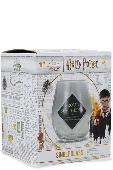 ΠΟΤΗΡΙ ΓΥΑΛΙΝΟ HALF MOON BAY HARRY POTTER PROUD SLYTHERIN 325ML GL01HP17