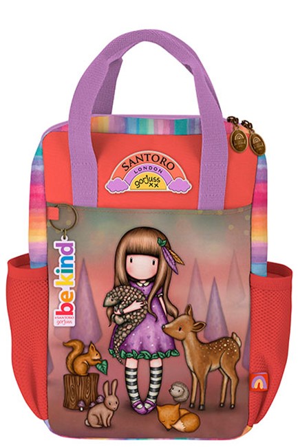 ΤΣΑΝΤΑ ΠΛΑΤΗΣ RUCKSACK SMALL GORJUSS 1198GJ01 BE KIND TO ALL CREATURES