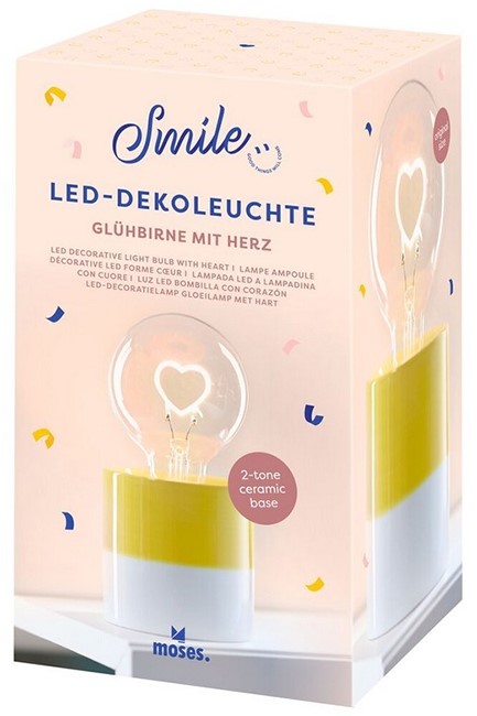 ΦΩΤΙΣΤΙΚΟ MOSES LED SMILE BULB HEART M80374