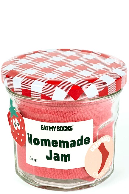 ΚΑΛΤΣΕΣ EAT MY SOCKS HOMEMADE JAM STRAWBERRY