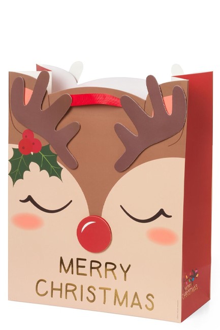 ΤΣΑΝΤΑ ΔΩΡΟΥ XMAS LARGE LEGAMI GB0626 REINDEER