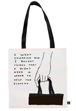 ΤΣΑΝΤΑ ΚΑΜΒΑΣ DAVID SHRIGLEY WENT SHOPPING