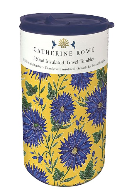 ΚΟΥΠΑ ΑΝΟΞΕΙΔΩΤΗ ΘΕΡΜΟΣ MUSEUMS & GALLERIES 350ML CATHERINE ROWE-BLUE FLOWERS