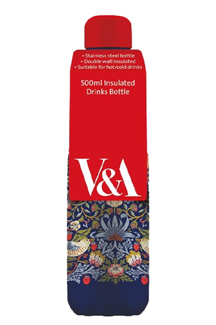 ΠΑΓΟΥΡΙ ΑΝΟΞΕΙΔΩΤΟ ΑΤΣΑΛΙ ΘΕΡΜΟΣ V&A 500ml WILLIAM MORRIS-STRAWBERRY THIEF