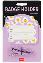 ΘΗΚΗ ΚΑΡΤΩΝ LEGAMI BH0032 BADGE HOLDER-DAISY  ΜΕ ΚΟΡΔΟΝΙ