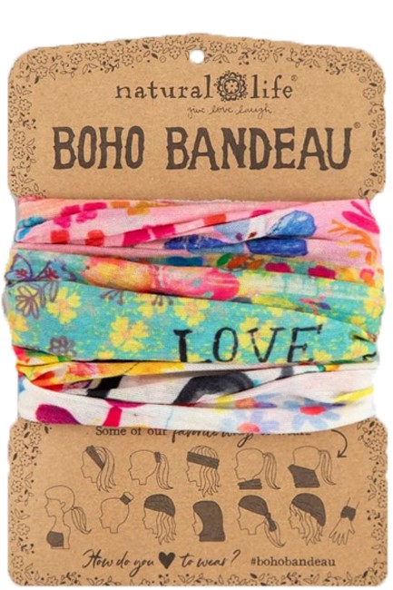 ΜΠΑΝΤΑΝΑ NATURAL LIFE BOHO 70493 RAINBOW LOVE