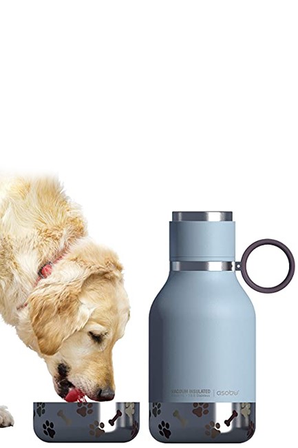 ΠΑΓΟΥΡΙ ΑΝΟΞΕΙΔΩΤΟ ΑΤΣΑΛΙ ΘΕΡΜΟΣ ASOBU DOG 1500ml ΣΕΤ 2 ΤΕΜ.ΜΕ ΑΠΟΣΠΩΜΕΝΟ ΜΠΩΛ ΓΙΑ ΝΕΡΟ BLUE