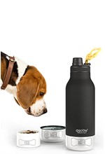 ΠΑΓΟΥΡΙ ΑΝΟΞΕΙΔΩΤΟ ΑΤΣΑΛΙ ΘΕΡΜΟΣ ASOBU DOG 1000ml ΣΕΤ 3 ΤΕΜ.ΜΕ ΑΠΟΣΠΩΜΕΝΑ ΜΠΩΛ ΓΙΑ ΝΕΡΟ-ΦΑΓΗΤΟ BLACK