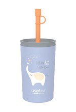 ΠOΤΗΡΙ ΑΝΟΞΕΙΔΩΤΟ ΑΤΣΑΛΙ ΘΕΡΜΟΣ ASOBU KID'S MINI SIPPY 360ml ΜΕ ΚΑΛΑΜΑΚΙ BLUE