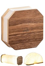 ΦΩΤΙΣΤΙΚΟ ΞΥΛΙΝΟ ΕΠΙΤΡΑΠΕΖΙΟ GINGKO SMART ACCORDION G006WT NATURAL WALNUT WOOD