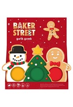 ΑΛΑΤΑ ΜΠΑΝΙΟΥ XMAS PUCKATOR BATH BOMBS GINGERBREAD BAKER STREET