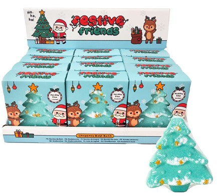 ΑΛΑΤΑ ΜΠΑΝΙΟΥ XMAS PUCKATOR BATH BOMBS XMAS TREE