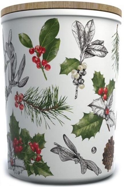 ΔΟΧΕΙΟ ΓΙΑ ΤΡΟΦΙΜΑ XMAS PUCKATOR XMAS WINTER BOTANICALS