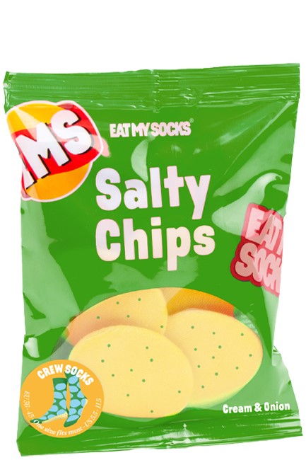 ΚΑΛΤΣΕΣ EAT MY SOCKS SALTY CHIPS GREEN