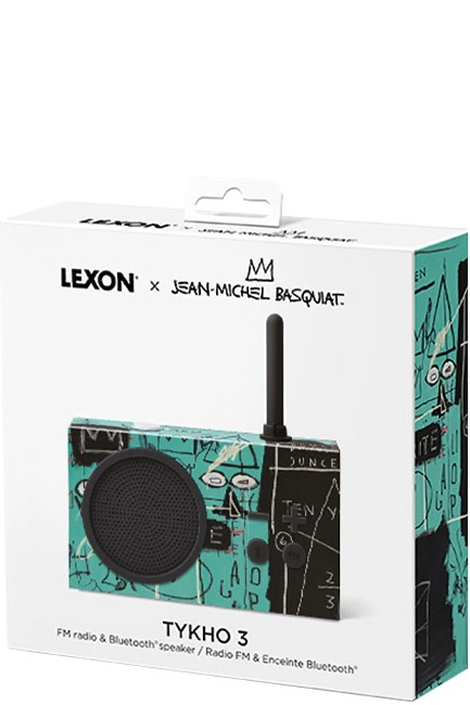 ΗΧΕΙΟ ΦΟΡΗΤΟ+ΡΑΔΙΟΦΩΝΟ LEXON BLUETOOTH TYKHO 3 JEAN-MICHEL BASQUIAT EQUALS PI